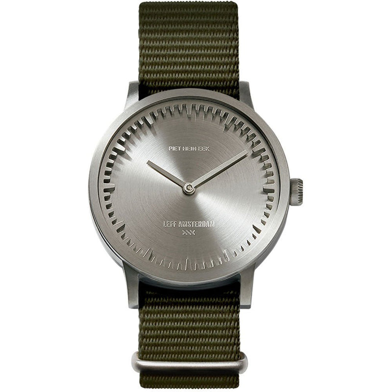 Tube Watch T32 - Leff Amsterdam - Clocks + Watches - Black Face - Black Leather Strap - HORNE
