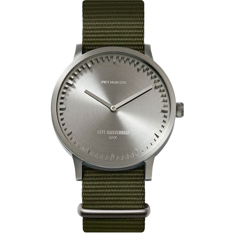 Tube Watch T40 - Leff Amsterdam - Clocks + Watches - Black Face - Green Nato Strap - HORNE