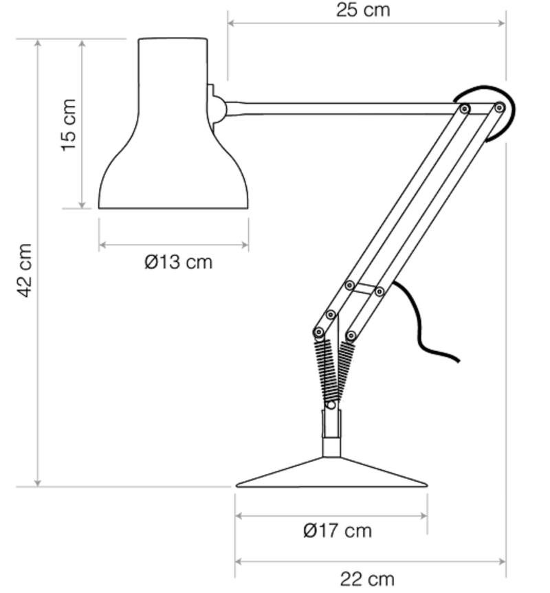 Type 75 Mini Desk Lamp - Paul Smith Edition 6 - Anglepoise - Table + Task - HORNE