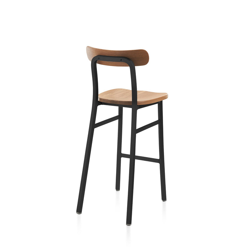 Utility Bar Stool - Emeco - Stools + Benches + Ottomans - Hand Brushed - Accoya - HORNE