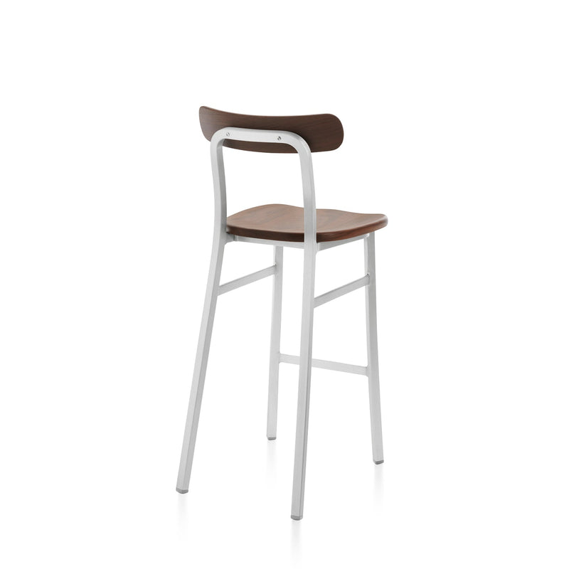 Utility Bar Stool - Emeco - Stools + Benches + Ottomans - Hand Brushed - Accoya - HORNE