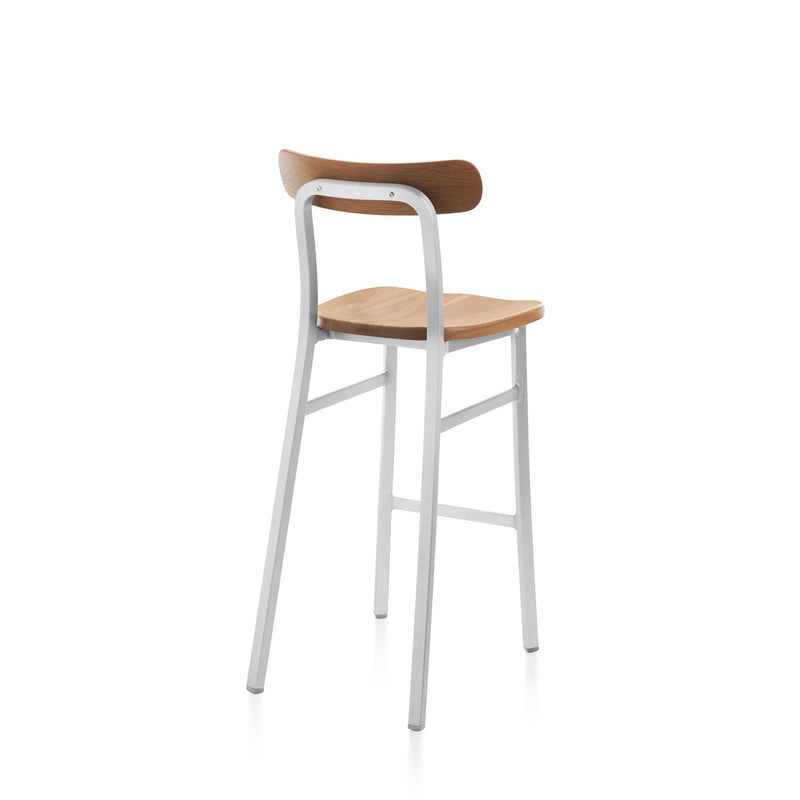 Utility Bar Stool - Emeco - Stools + Benches + Ottomans - Hand Brushed - Accoya - HORNE