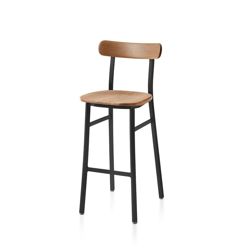 Utility Bar Stool - Emeco - Stools + Benches + Ottomans - Hand Brushed - Accoya - HORNE