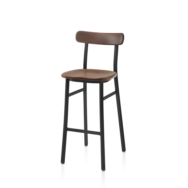 Utility Bar Stool - Emeco - Stools + Benches + Ottomans - Hand Brushed - Accoya - HORNE