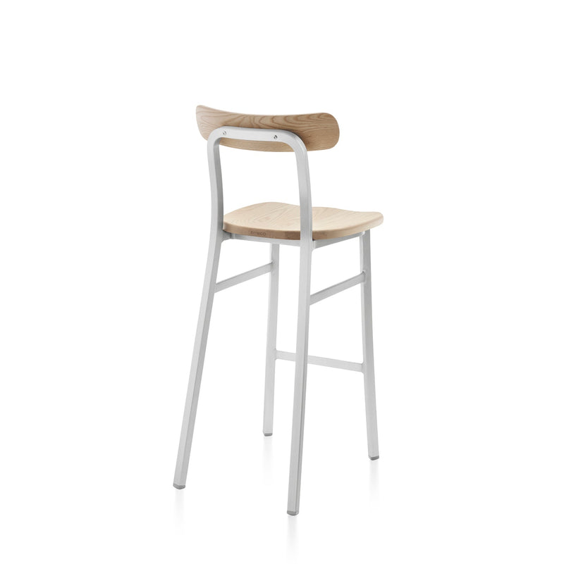 Utility Bar Stool - Emeco - Stools + Benches + Ottomans - Hand Brushed - Accoya - HORNE