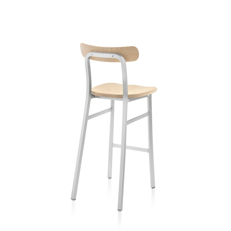 Utility Bar Stool - Emeco - Stools + Benches + Ottomans - Hand Brushed - Accoya - HORNE
