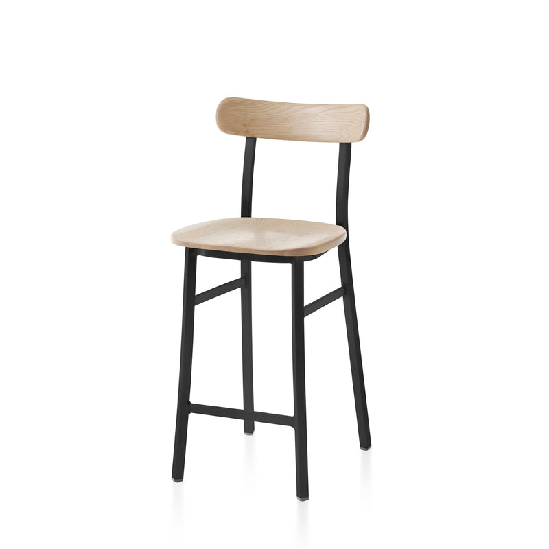 Utility Counter Stool - Emeco - Stools + Benches + Ottomans - Hand Brushed - Accoya - HORNE