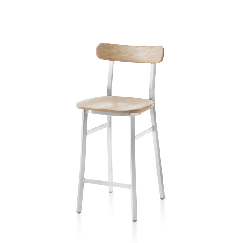 Utility Counter Stool - Emeco - Stools + Benches + Ottomans - Hand Brushed - Accoya - HORNE