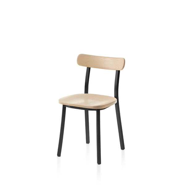 Utility Side Chair - Emeco - Chairs - Powder Coated Black - Accoya - HORNE