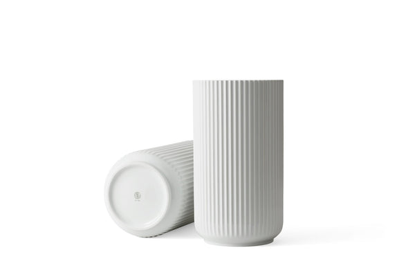 Vase - White - Lyngby - Vases - 15" x 8.3" - HORNE