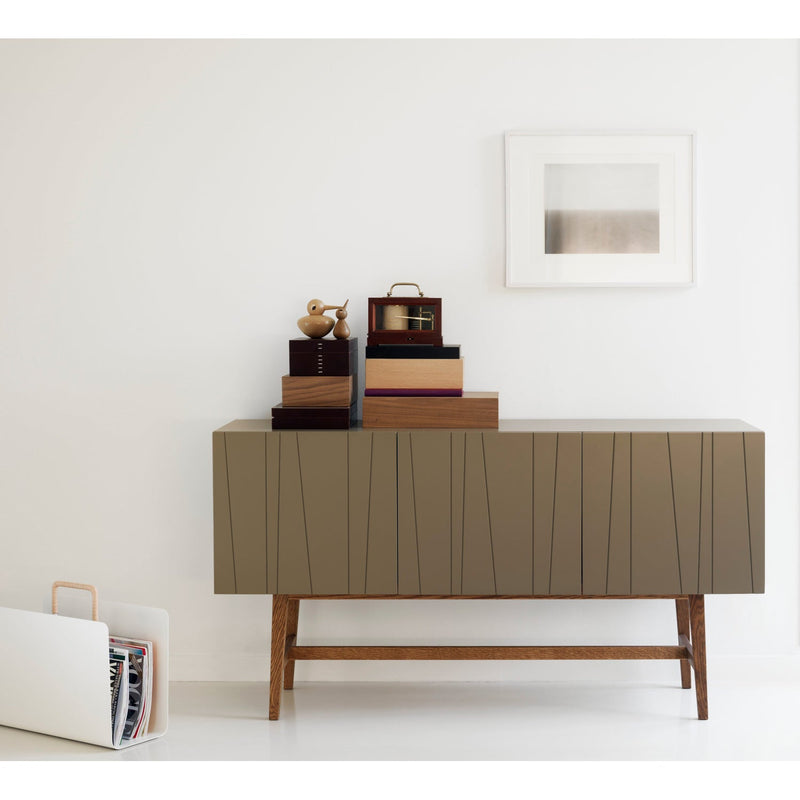 Vass V40:135 Cabinet 3 Doors - Asplund - Sideboards + Cabinets - Black Walnut Oak(P4) - White - 15 - HORNE