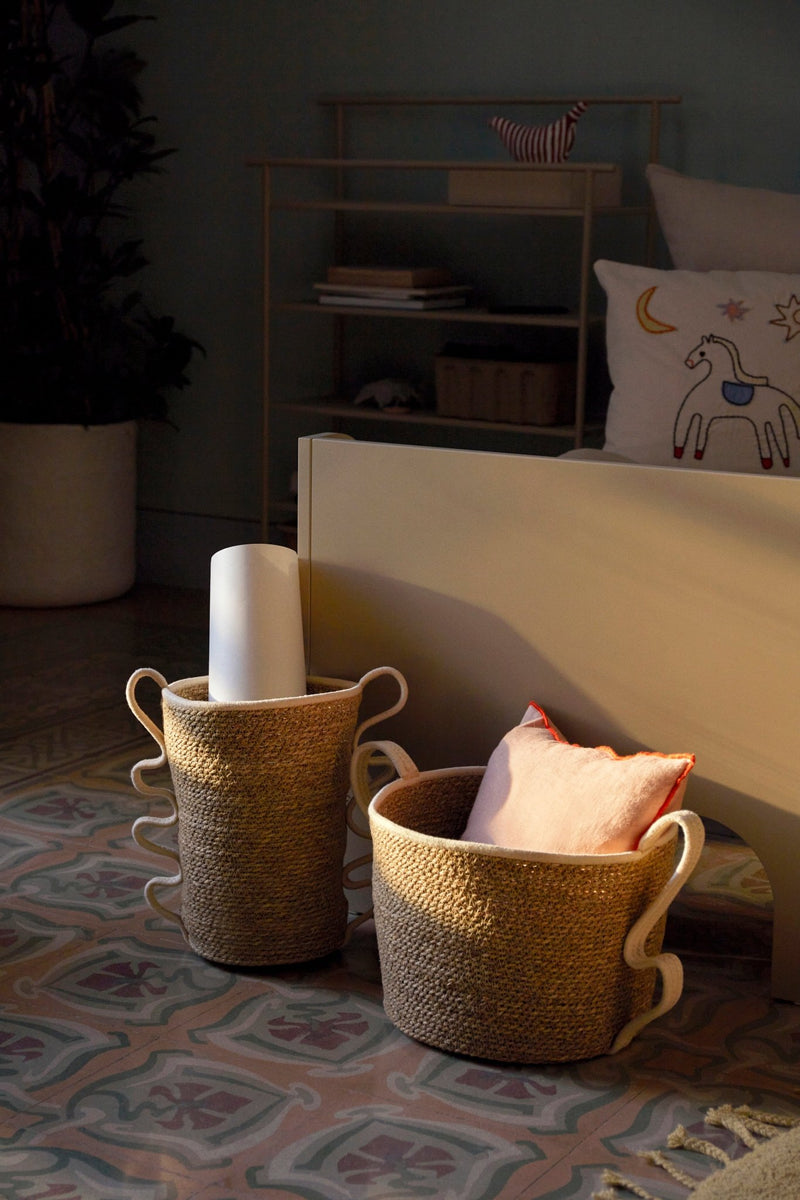 Verso Baskets - Set of 2 - Ferm Living - Storage + Organization - Off - White - HORNE