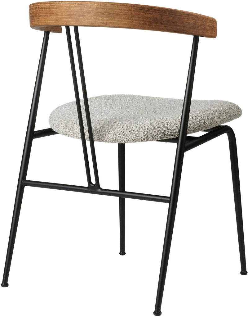 Violin Dining Chair - Seat Upholstered - Gubi - Chairs - Oiled Oak - Gabriel Tempt 61168 - HORNE