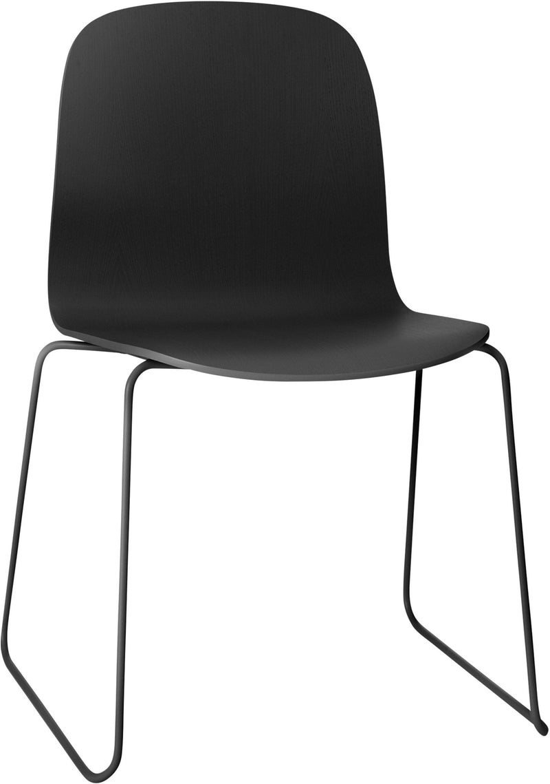 Visu Chair - Sled Base - Muuto - Chairs - Black - HORNE
