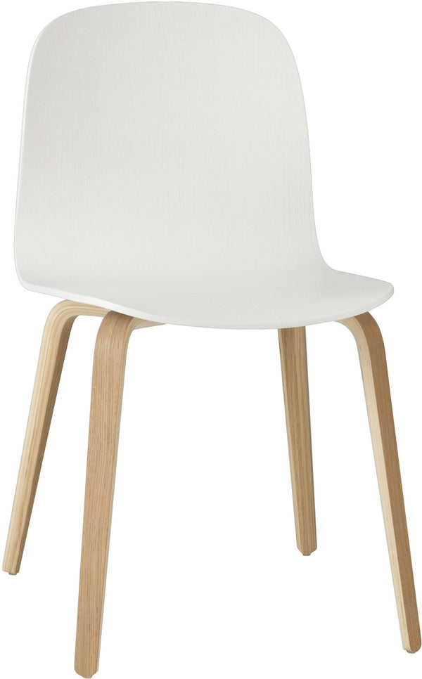 Visu Chair - Wood Base - Muuto - Chairs - Oak & White Seat - HORNE