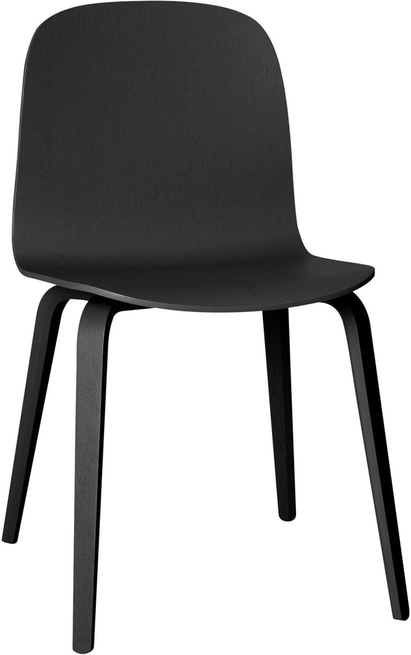 Visu Chair - Wood Base - Muuto - Chairs - Black - HORNE
