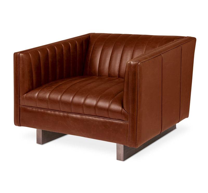Wallace Chair - Gus* Modern - Chairs - Canyon Whiskey Leather - HORNE
