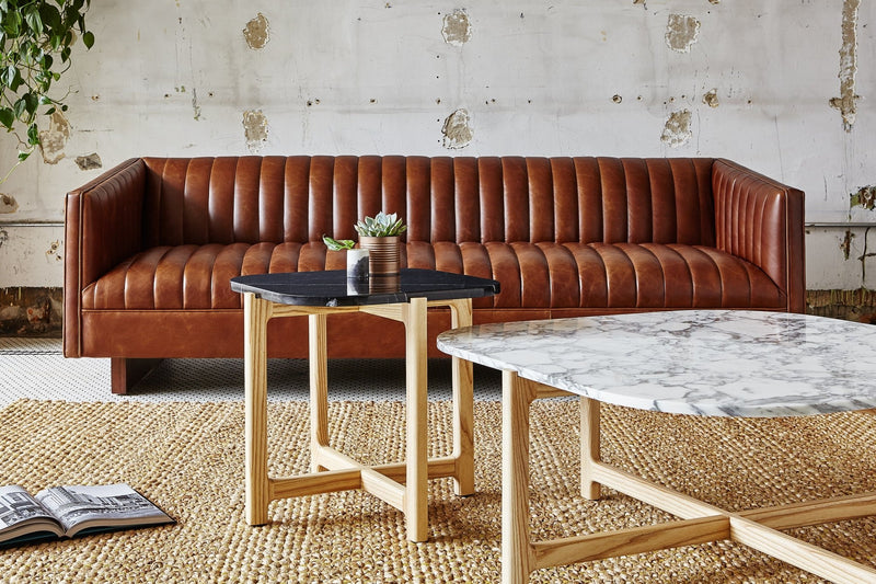 Wallace Sofa - Gus* Modern - Sofas - Canyon Whiskey Leather - HORNE