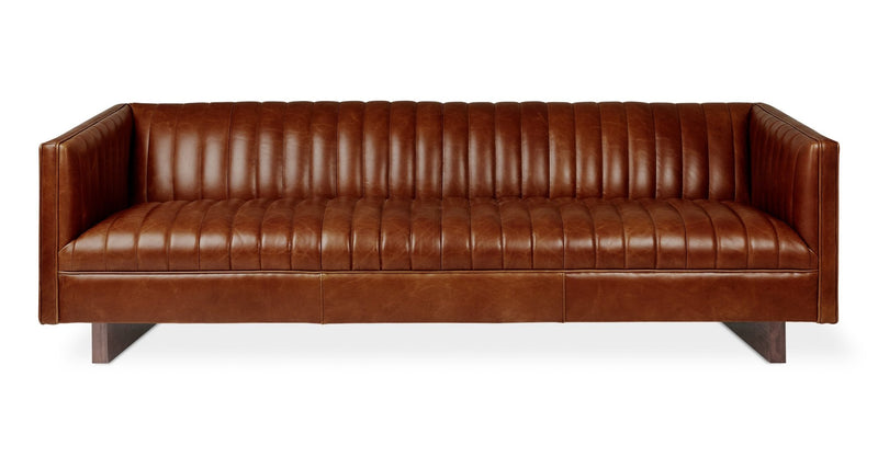 Wallace Sofa - Gus* Modern - Sofas - Canyon Whiskey Leather - HORNE