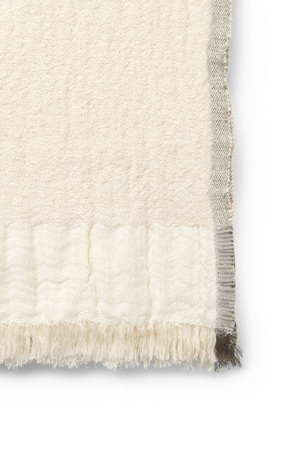 Weaver Throw - Ferm Living - Blankets + Throws + Pillows - Off - White - HORNE