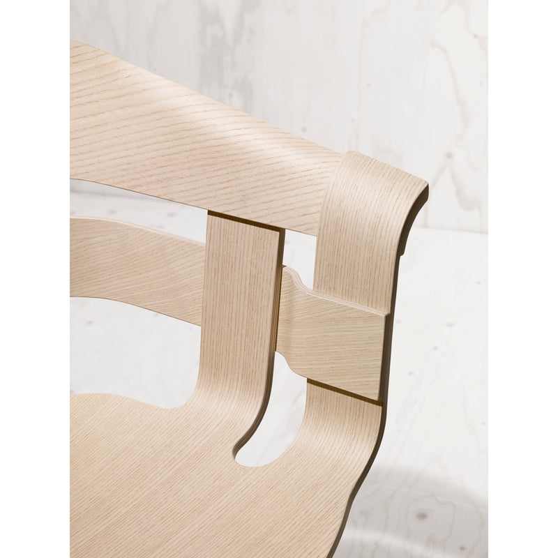 Wick Chair - Design House Stockholm - Chairs - Oak Seat/Grey Swivel Base - Add Anthracite Seat Cushion - HORNE