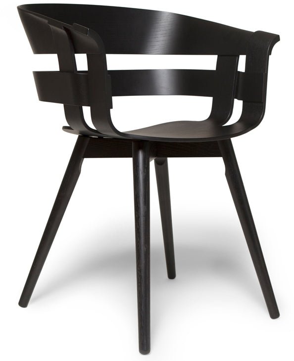 Wick Chair - Design House Stockholm - Chairs - Oak Seat/Grey Swivel Base - Add Anthracite Seat Cushion - HORNE