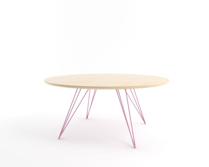 Williams Coffee Table - Large Circle - Tronk - Tables + Desks - Maple - Blood Red - HORNE