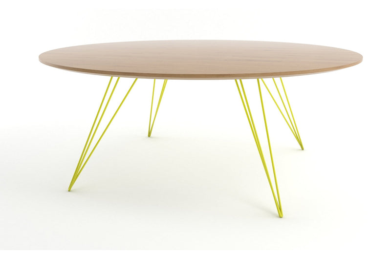 Williams Coffee Table - Large Circle - Tronk - Tables + Desks - Maple - Blood Red - HORNE