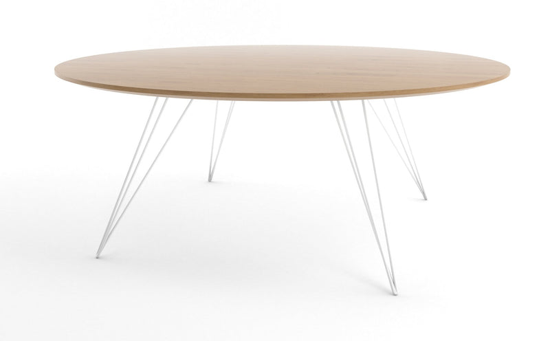 Williams Coffee Table - Large Circle - Tronk - Tables + Desks - Maple - Blood Red - HORNE