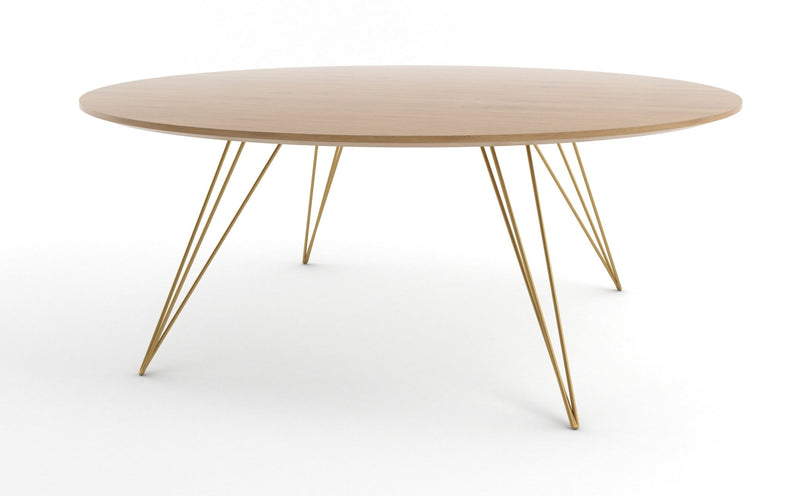 Williams Coffee Table - Large Circle - Tronk - Tables + Desks - Maple - Blood Red - HORNE