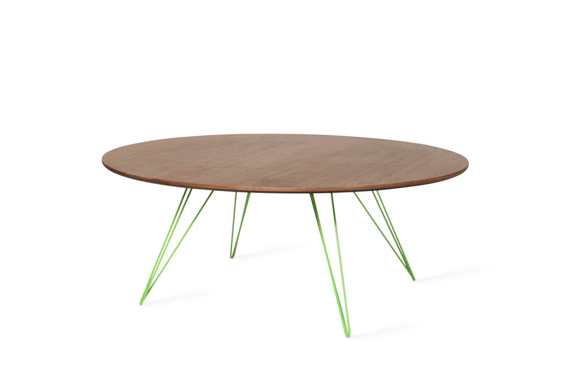 Williams Coffee Table - Large Circle - Tronk - Tables + Desks - Maple - Blood Red - HORNE