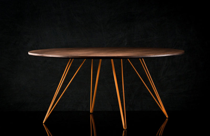 Williams Coffee Table - Large Circle - Tronk - Tables + Desks - Maple - Blood Red - HORNE