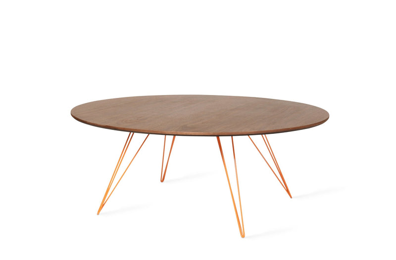 Williams Coffee Table - Large Circle - Tronk - Tables + Desks - Maple - Blood Red - HORNE