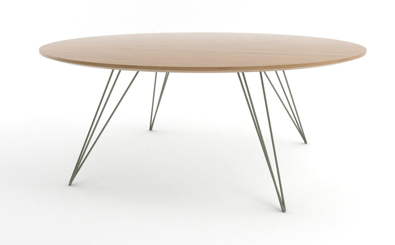 Williams Coffee Table - Large Circle - Tronk - Tables + Desks - Maple - Blood Red - HORNE