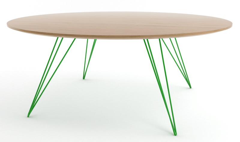 Williams Coffee Table - Large Oval - Tronk - Tables + Desks - Maple - Blood Red - HORNE