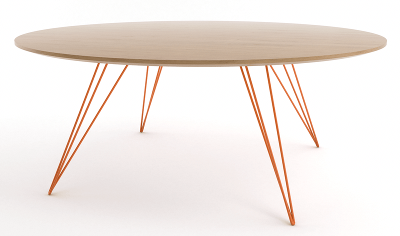 Williams Coffee Table - Large Oval - Tronk - Tables + Desks - Maple - Blood Red - HORNE