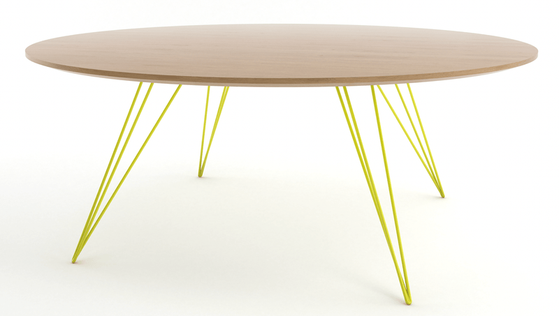 Williams Coffee Table - Large Oval - Tronk - Tables + Desks - Maple - Blood Red - HORNE