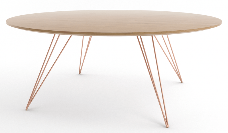 Williams Coffee Table - Large Oval - Tronk - Tables + Desks - Maple - Blood Red - HORNE