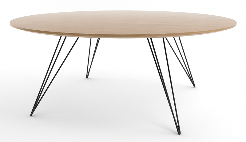 Williams Coffee Table - Large Oval - Tronk - Tables + Desks - Maple - Blood Red - HORNE