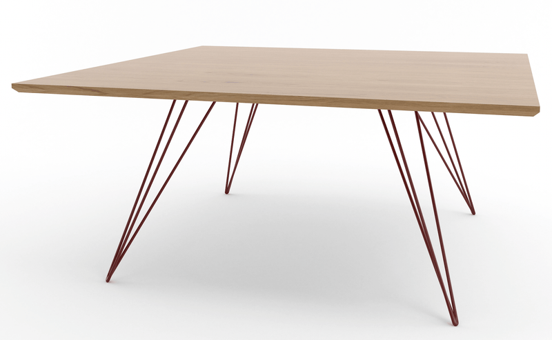 Williams Coffee Table - Large Rectangle - Tronk - Tables + Desks - Maple - Blood Red - HORNE