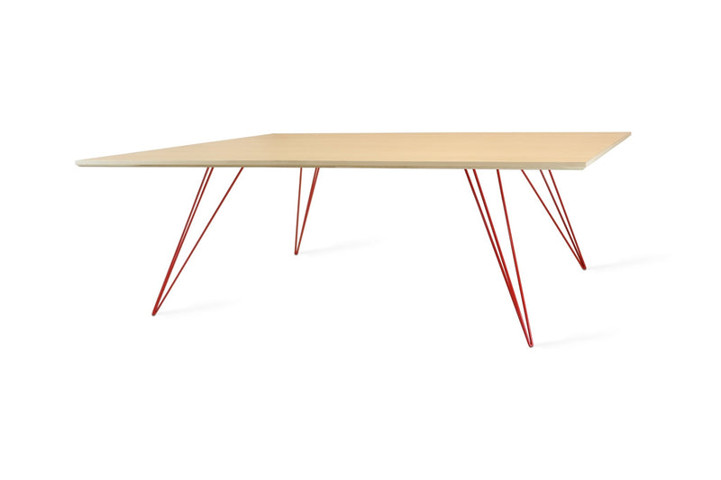 Williams Coffee Table - Large Rectangle - Tronk - Tables + Desks - Maple - Blood Red - HORNE