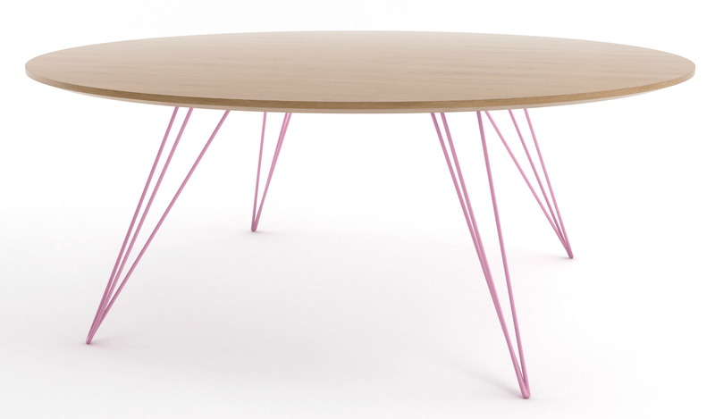 Williams Coffee Table - Small Circle - Tronk - Tables + Desks - Walnut - Brassy Gold - HORNE