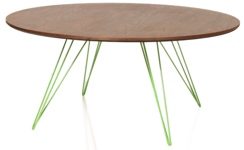 Williams Coffee Table - Small Circle - Tronk - Tables + Desks - Walnut - Brassy Gold - HORNE