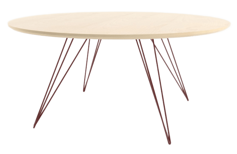 Williams Coffee Table - Small Circle - Tronk - Tables + Desks - Walnut - Brassy Gold - HORNE