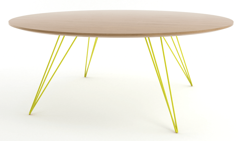 Williams Coffee Table - Small Circle - Tronk - Tables + Desks - Walnut - Brassy Gold - HORNE