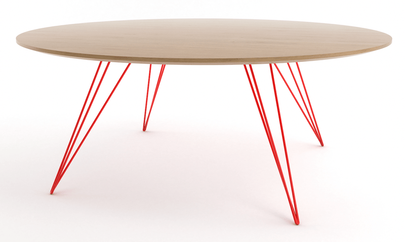 Williams Coffee Table - Small Circle - Tronk - Tables + Desks - Walnut - Brassy Gold - HORNE