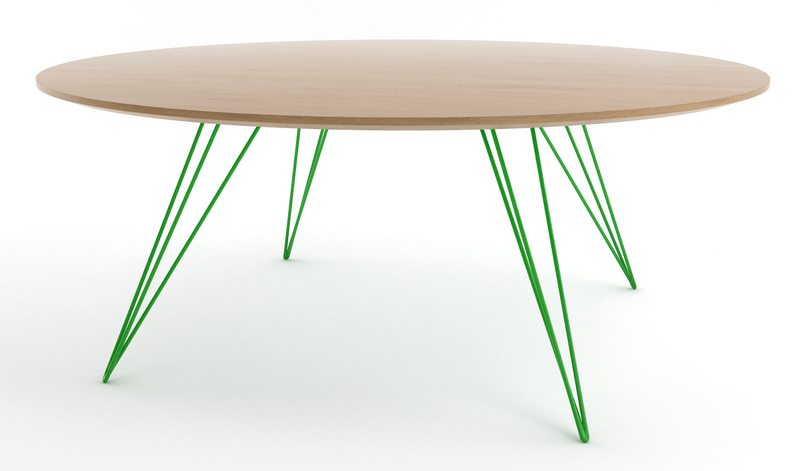 Williams Coffee Table - Small Oval - Tronk - Tables + Desks - Maple - Blood Red - HORNE