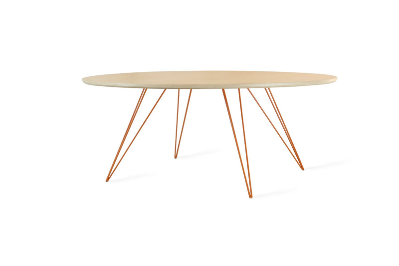 Williams Coffee Table - Small Oval - Tronk - Tables + Desks - Maple - Blood Red - HORNE