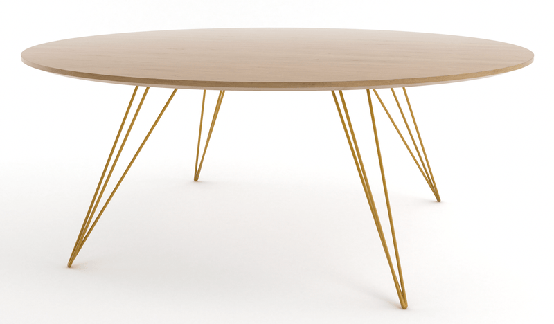 Williams Coffee Table - Small Oval - Tronk - Tables + Desks - Maple - Blood Red - HORNE