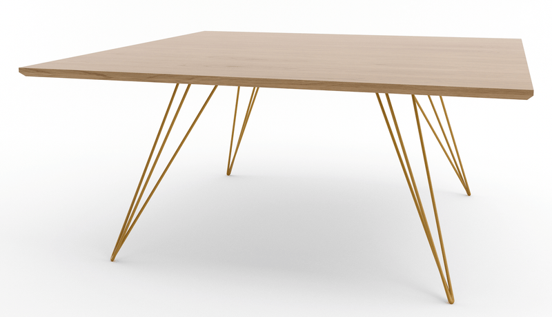 Williams Coffee Table - Small Square - Tronk - Tables + Desks - Maple - Blood Red - HORNE